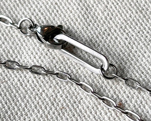 Inoxydable ✶ collier MINI CHARM gravé Argent