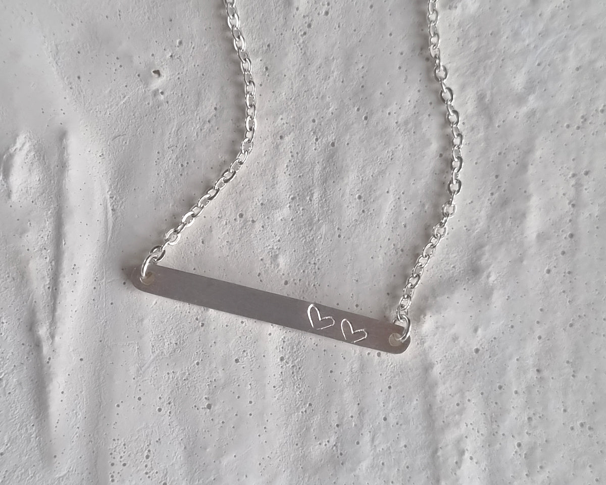 Collier discret - Acier argent - ♡♡