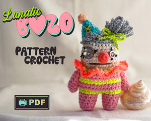 LUNATIC BOZO - Patron de crochet Les Chiffonnés - Atelier Pamalaka
